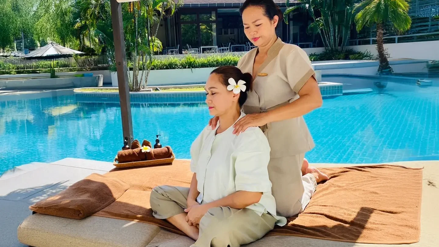 Massage By The Pool